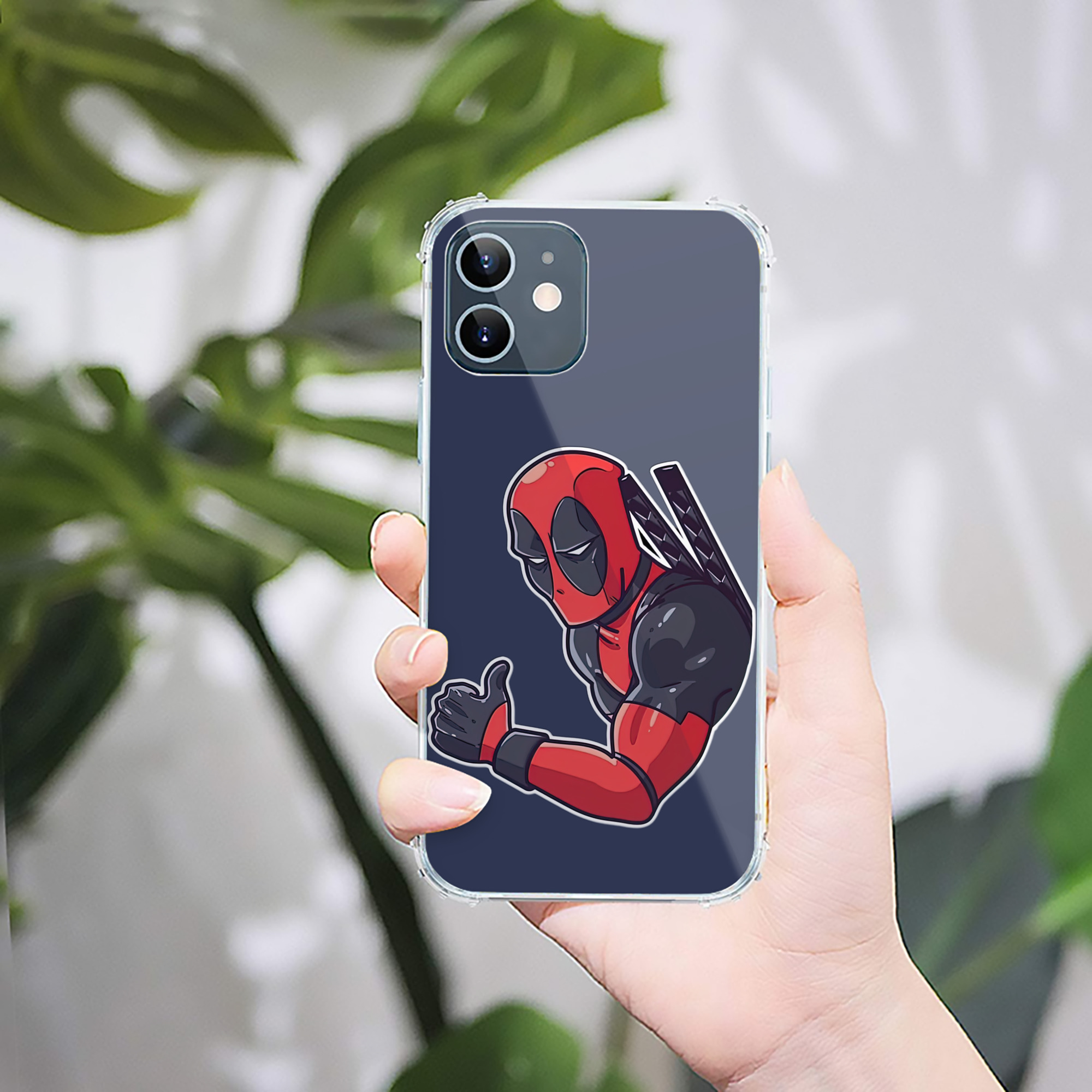 （画像用） Deadpool デッドプール 【iPhone 12シリーズ対応】透明スマホケース（クリアソフトケース）